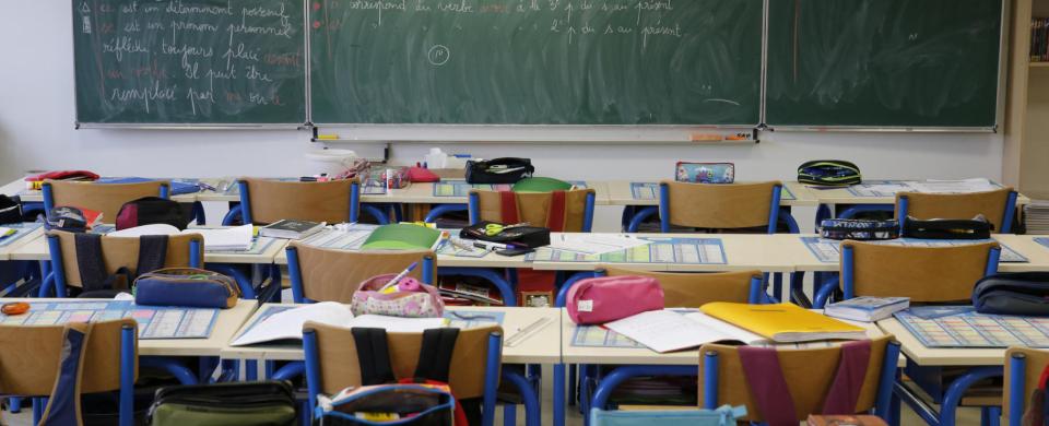 illustration d'une classe d'école