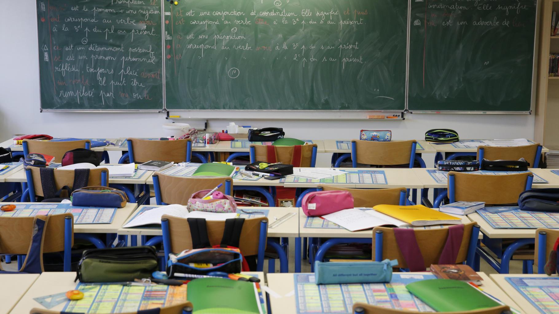 illustration d'une classe d'école